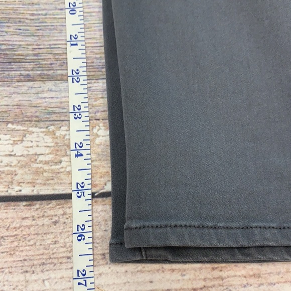 NYDJ Curves 360 Heather Gray Velvet Crush Straight Leg Jeans • Sz 8 - Picture 13 of 13